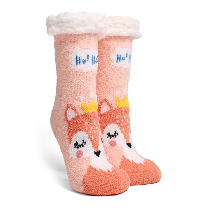 ASSORTED COLORS Luxury Soft Animal Theme Mini Crew Winter Socks for wholesale on Faire15