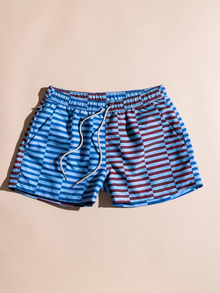 Malle de promenade à rayures divisées pour la vente par GOODPARK NYC