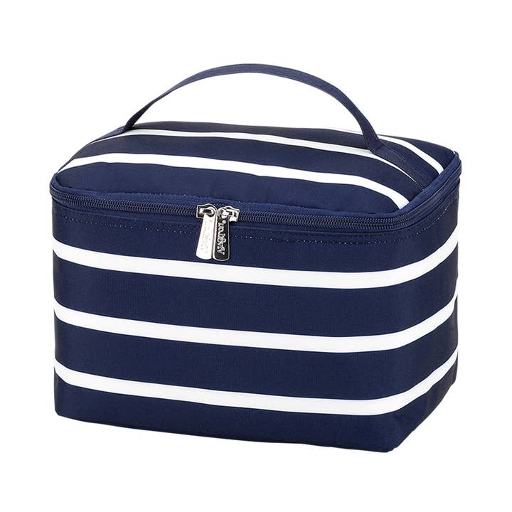 Sac à cosmétiques à rayures bleu marine pour la vente par Viv&Lou