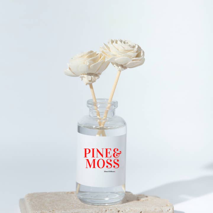 PINE AND MOSS FLORAL DIFFUSER for wholesale by Oh D'Luxe Candle Company