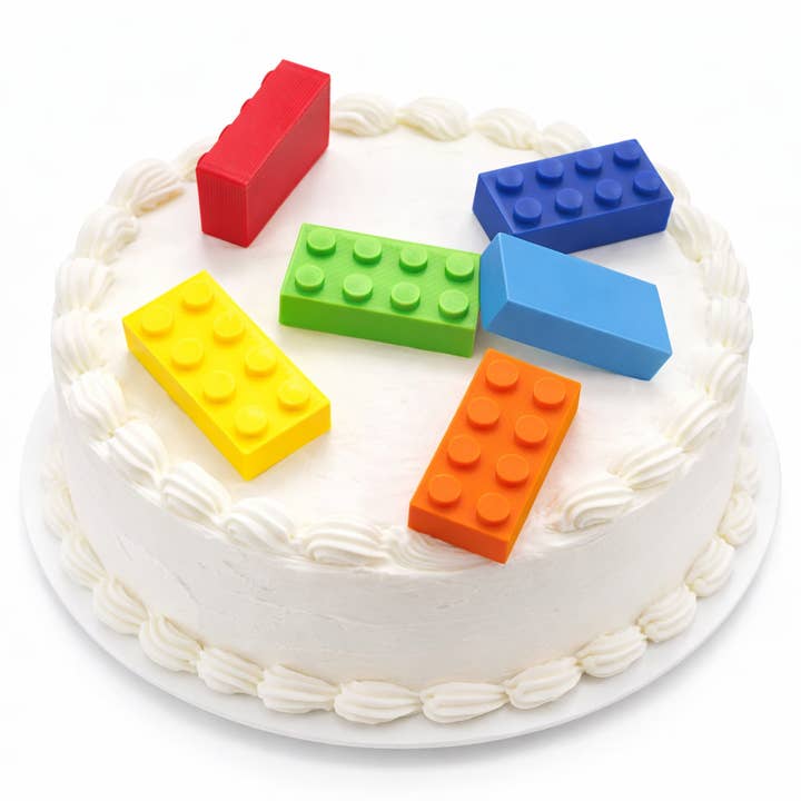 Reusable Lego Compatible Cake Decoration Bricks for wholesale by Made Happy Gifts