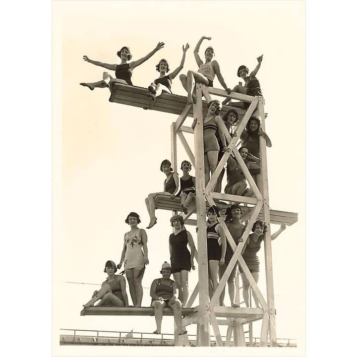 Found Image Press - Wholesale Sticker - Sticker TS-290 Bathing Beauties on High Dive
