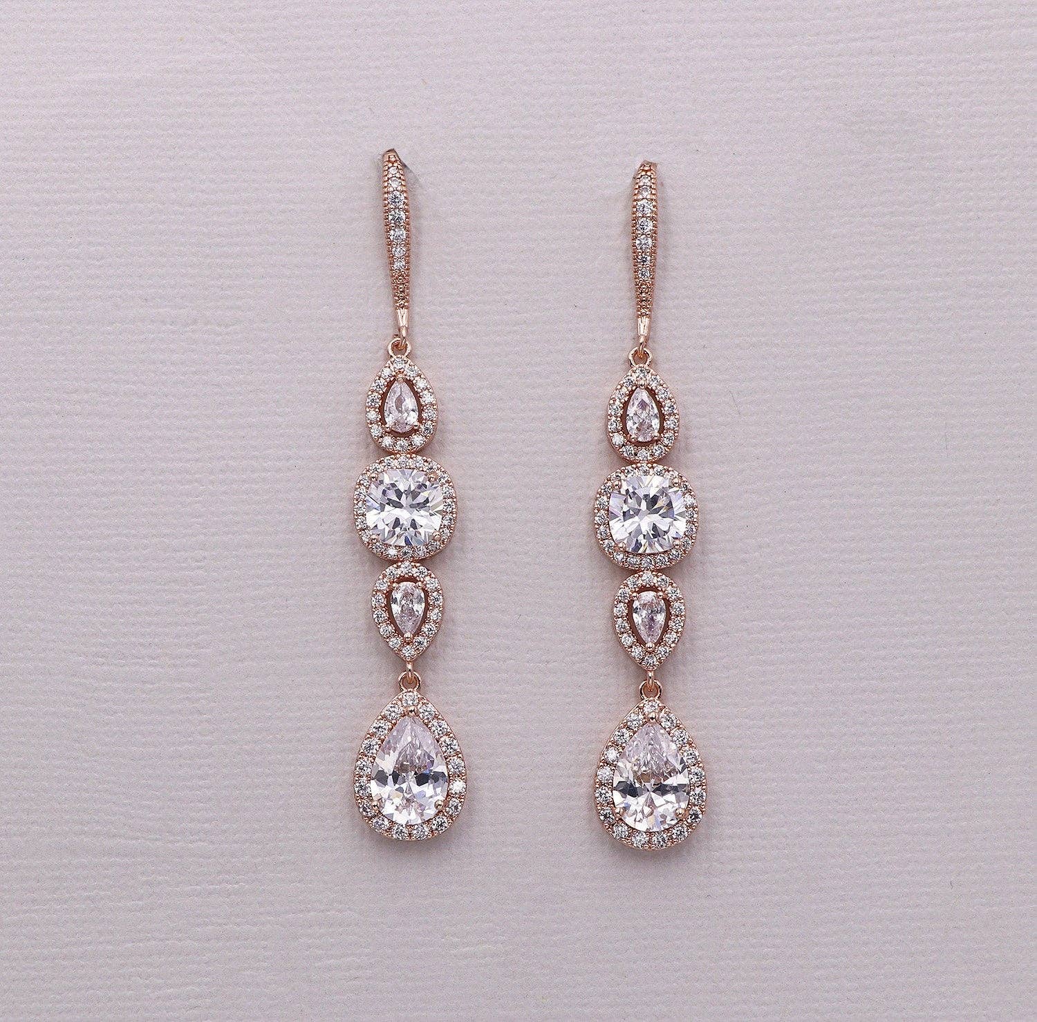 allureweddingjewelry - Vente Boucles d'oreilles pendantes - Boucles d'oreilles pendantes Bridgette Statement