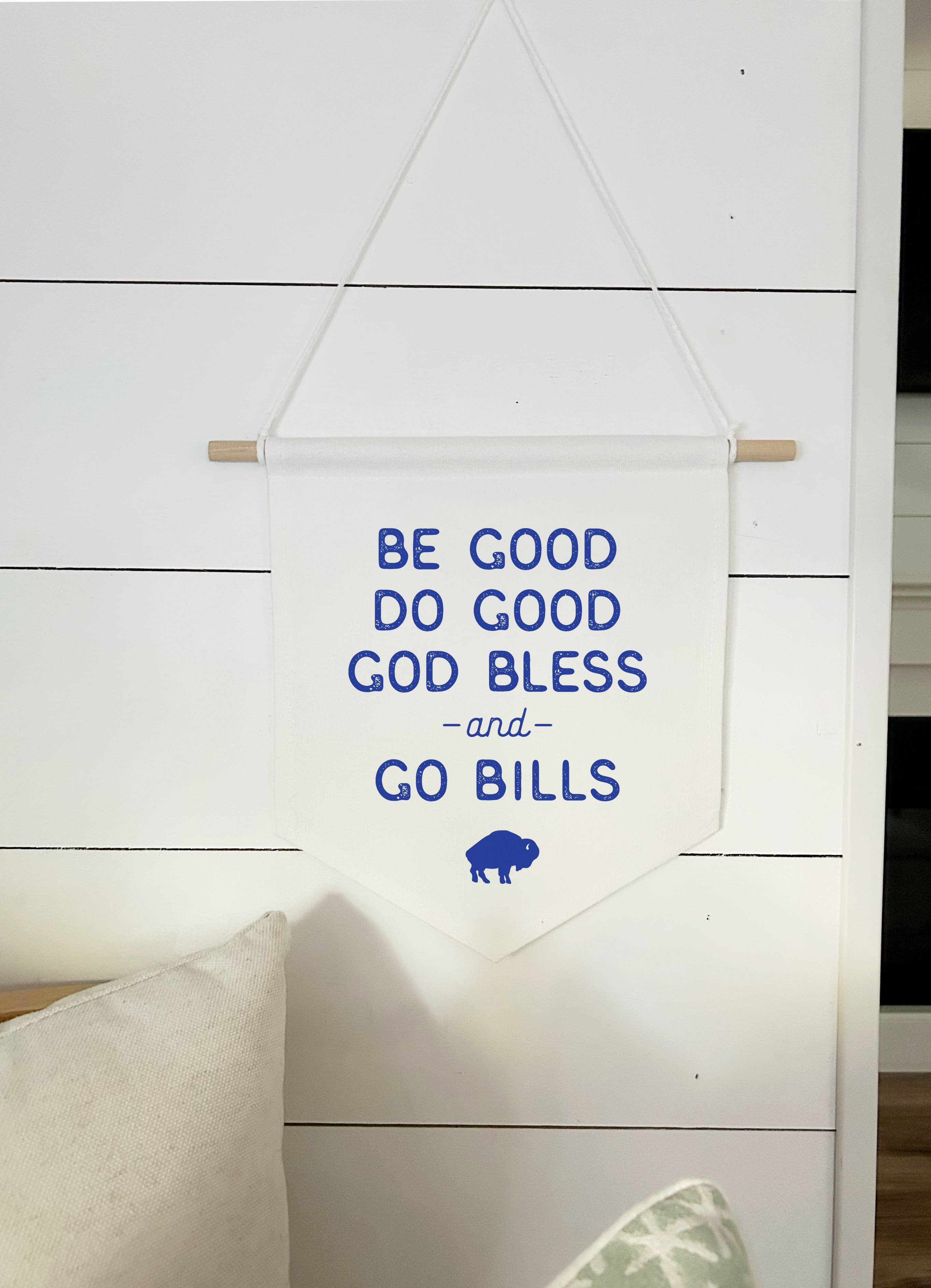 Perfect Day Print Co - Wholesale Banner - Go Bills Josh Allen Quote Buffalo Canvas Sign Wall Decor4