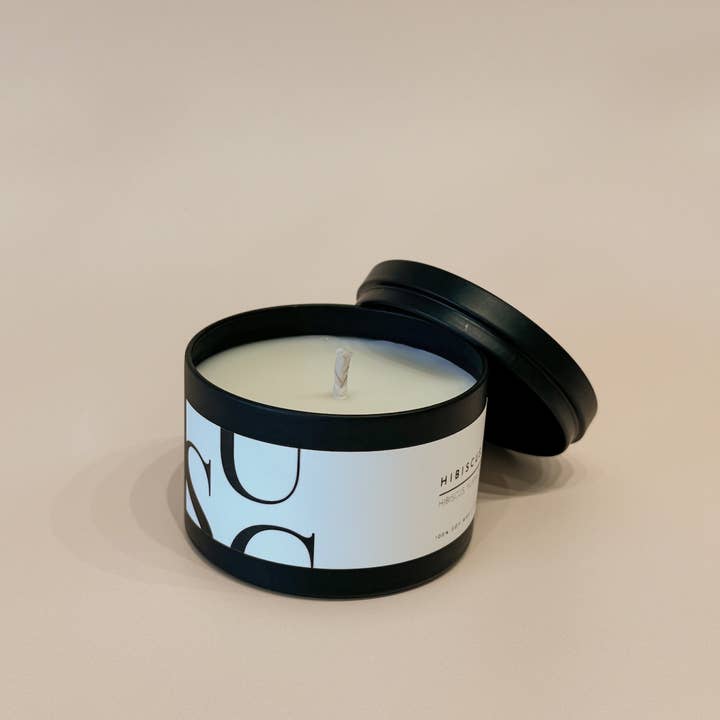 Unplug Soy Candles - Wholesale Travel Candles - Matte Black Travel Tin Soy Candle17