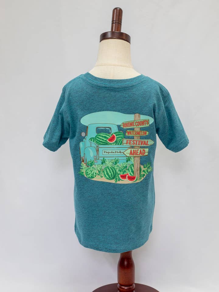 Watermelon Crawl Kid's T-Shirt for wholesale by Magnolia Mudbugs
