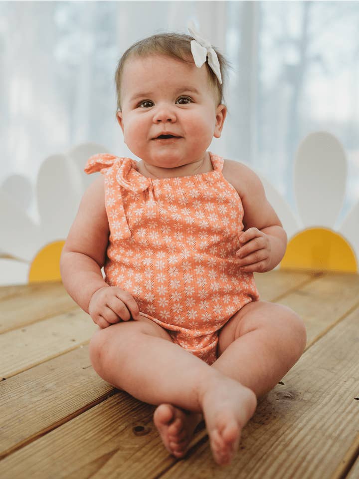 Kimora Bubbel Romper - Persikoträdgårdar för wholesale av Bailey's Blossoms