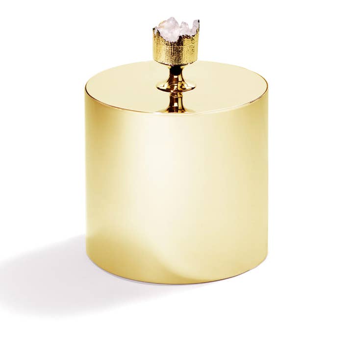 Hospitality Ice Bucket, Gold & Crystal for wholesale by ANNA New York