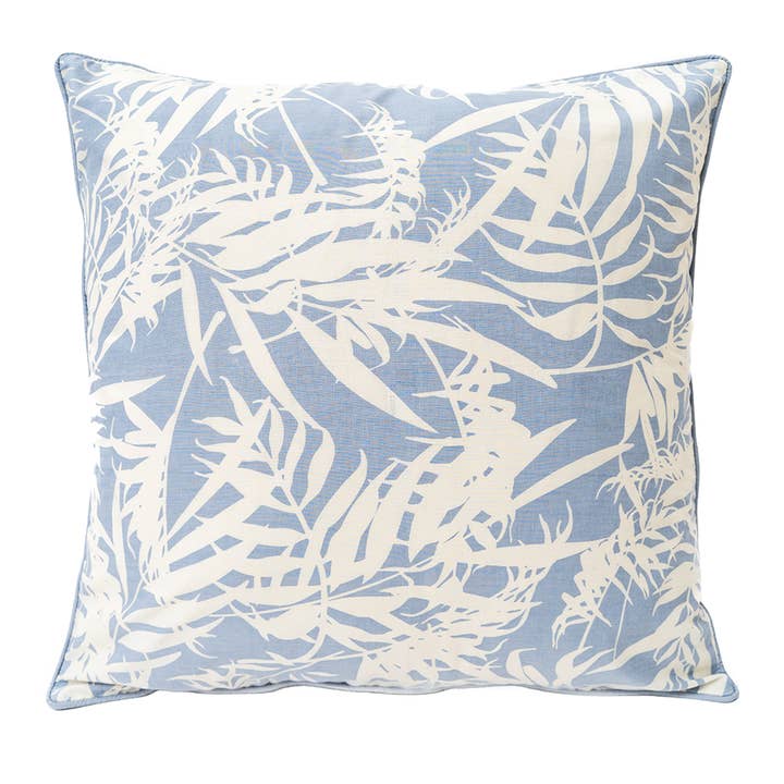 Cushion Cover 18" | Palm Bluebell for wholesale by Balizen Direct from Bali
