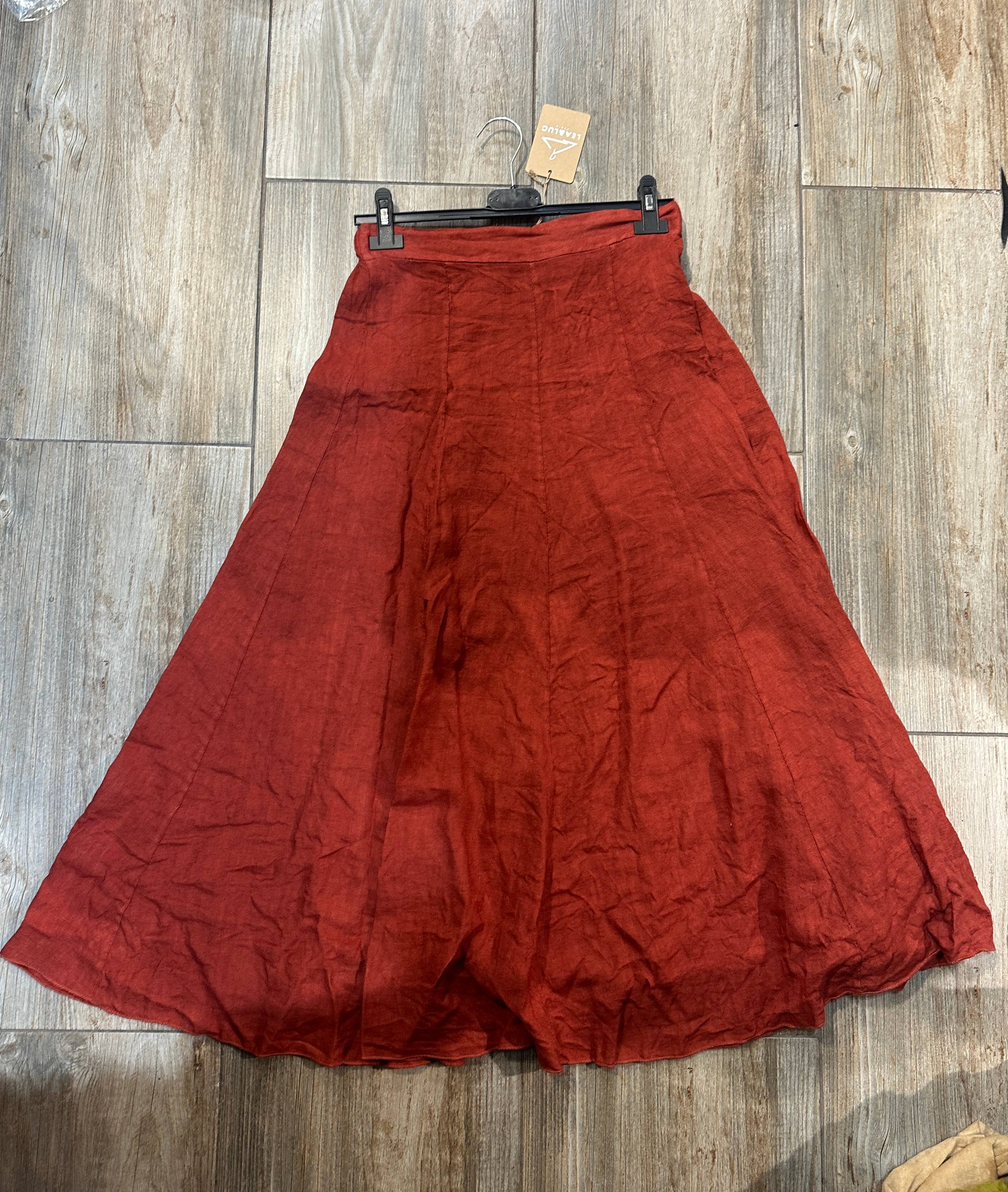 LÉA & LUC - Wholesale Skirt - Women's - 100% Linen Skirt REF.83049
