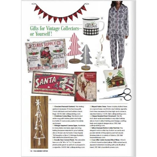 Olive Branch Farmhouse - Wholesale Canvas Art - Vintage Rudolph Reindeer Nostalgic Christmas Canvas Wall Art2