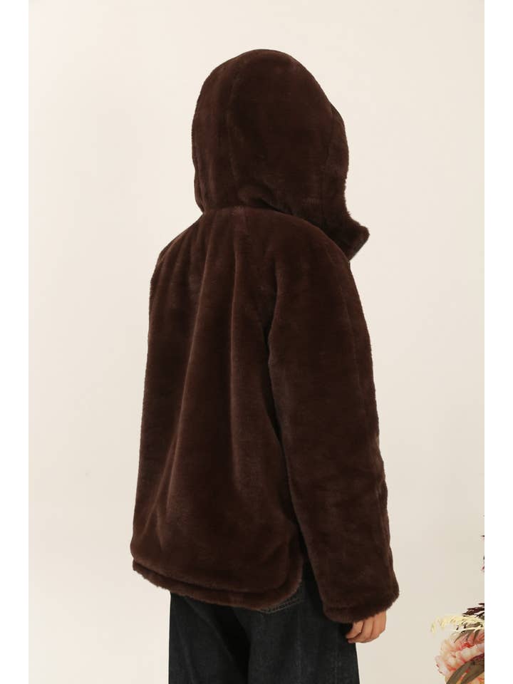 Attrait Paris - Wholesale Parka - Women's - Short hooded parka, reversible fur21