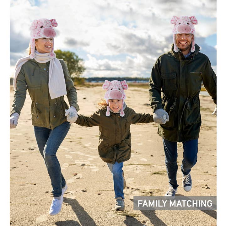 Cota Global - Wholesale Kids Hat - Kids - Super Soft Plush Hat - Pig4