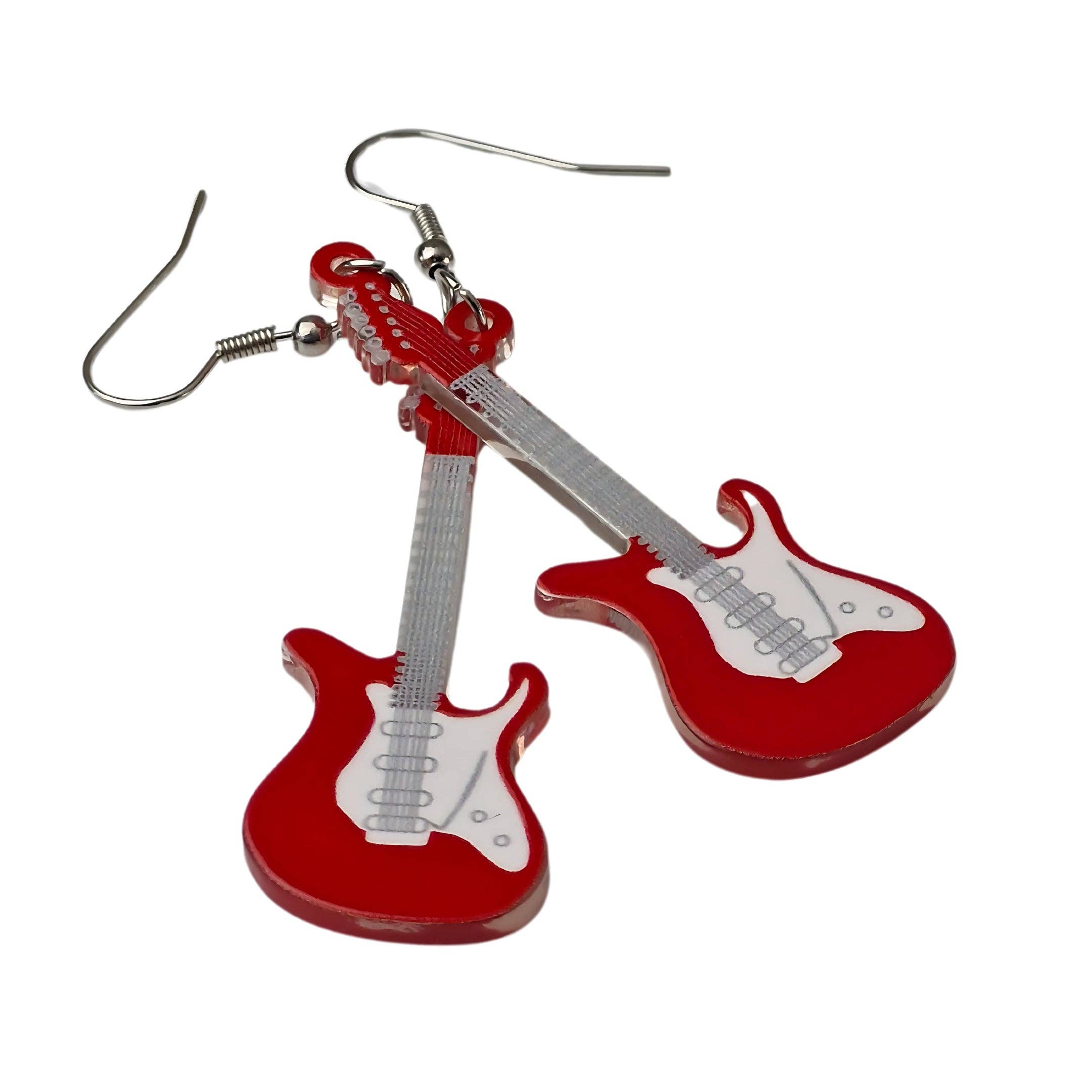 Sunbaked Lizard Jewellery & Gifts - Wholesale Dangle earrings - Guitar Earrings1