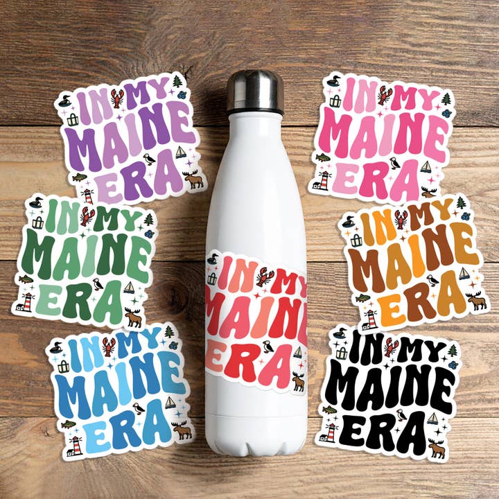 Autocollant "In My Maine Era" | Décalcomanie en vinyle esthétique du Maine pour bouteille d'eau ou ordinateur portable | Souvenir inspiré par Swiftie pour la vente par The Mainery