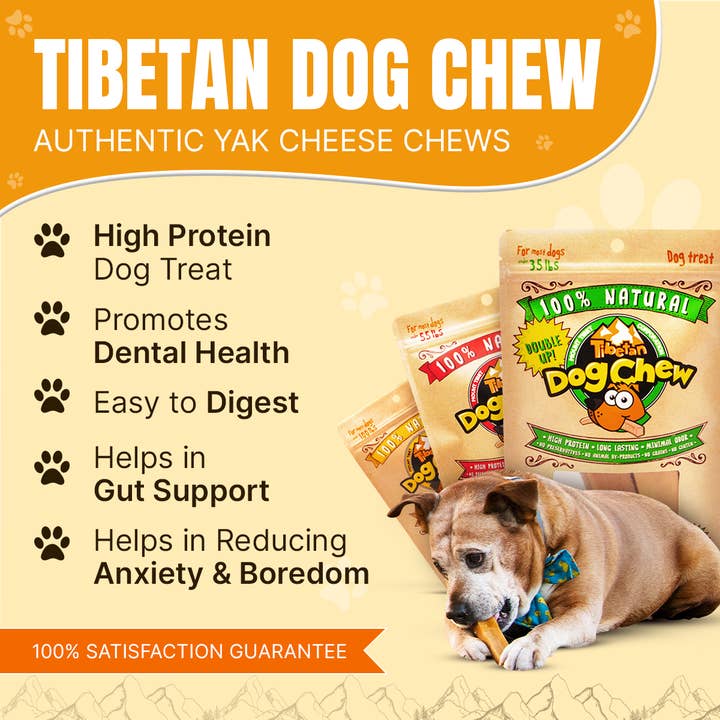 Tibetan Dog Chew - Wholesale Pet Treats - Dog - Tibetan Dog Chew for dogs under 70 lbs- Xtra Large