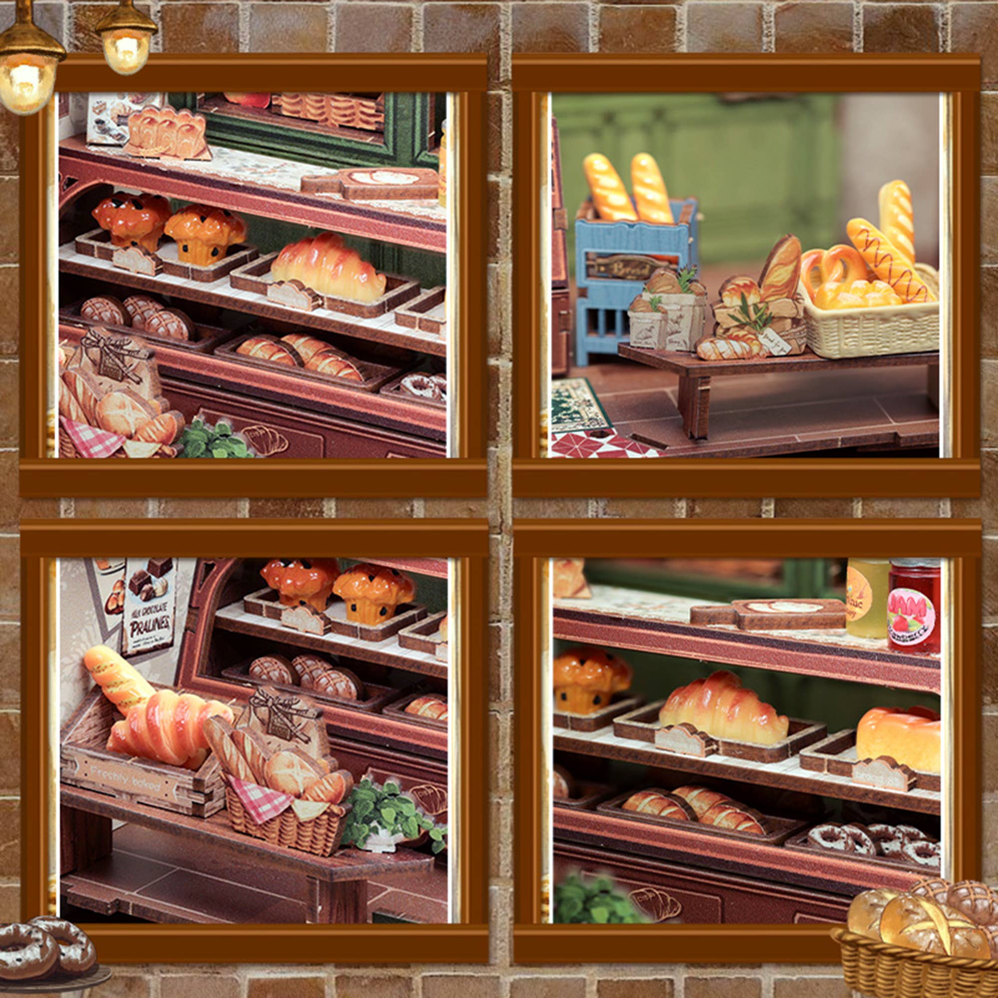 Hands Craft Intl - Wholesale Puzzle - Kids - DIY Book Nook Kit: Mrs. Hunt Bakery6