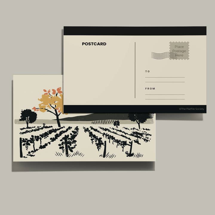 The FlatFile Society - Wholesale Postcard Set - Vineyard Postcard Set – Pack of 255