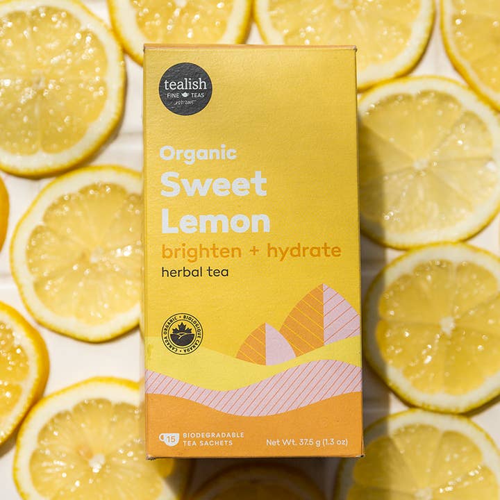Organic Sweet Lemon Sachets for wholesale by Tealish