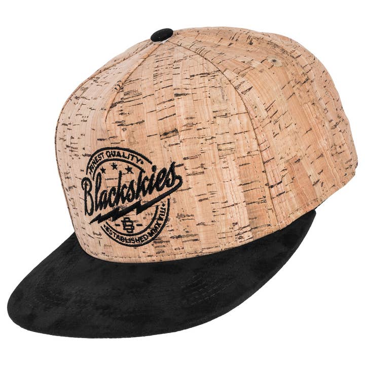 Blackskies - Wholesale Flat-brimmed cap – Men's - Nature Snapback Cap - Cork-Suede7