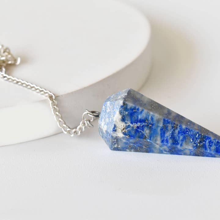 Soothing Crystals - Wholesale Spiritual Stone/Crystal - Dowsing Pendulum | Lapis Lazuli | Faceted Crystal Pendulum4