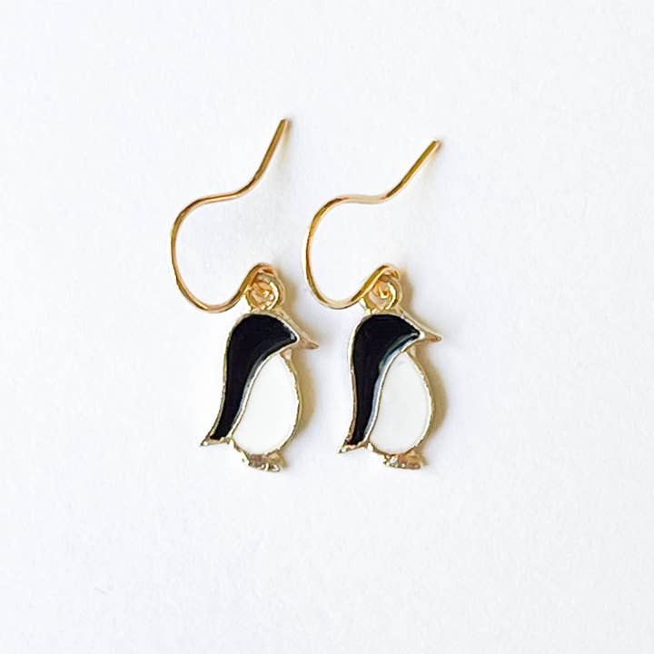 Nest Pretty Things - Wholesale Earrings - Kids - Kids' Tiny Cute Penguin Earrings and Clip-Ons2