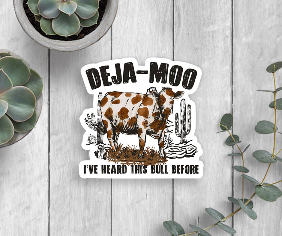 Expression Design Co – wholesale Klistermärke – Deja-Moo vinylklistermärke