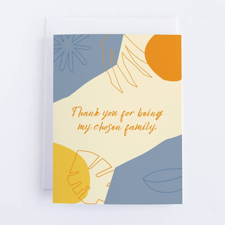 Thank You Grußkarte For Being My Chosen Family - Chosen Family Notizkarte für den Großhandel von CardCraft