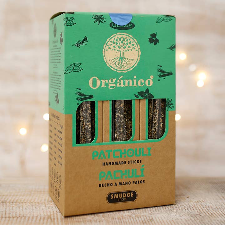 12 Packungen Ullas Patchouli Räucherstäbchen für den Großhandel von Ethike.eu