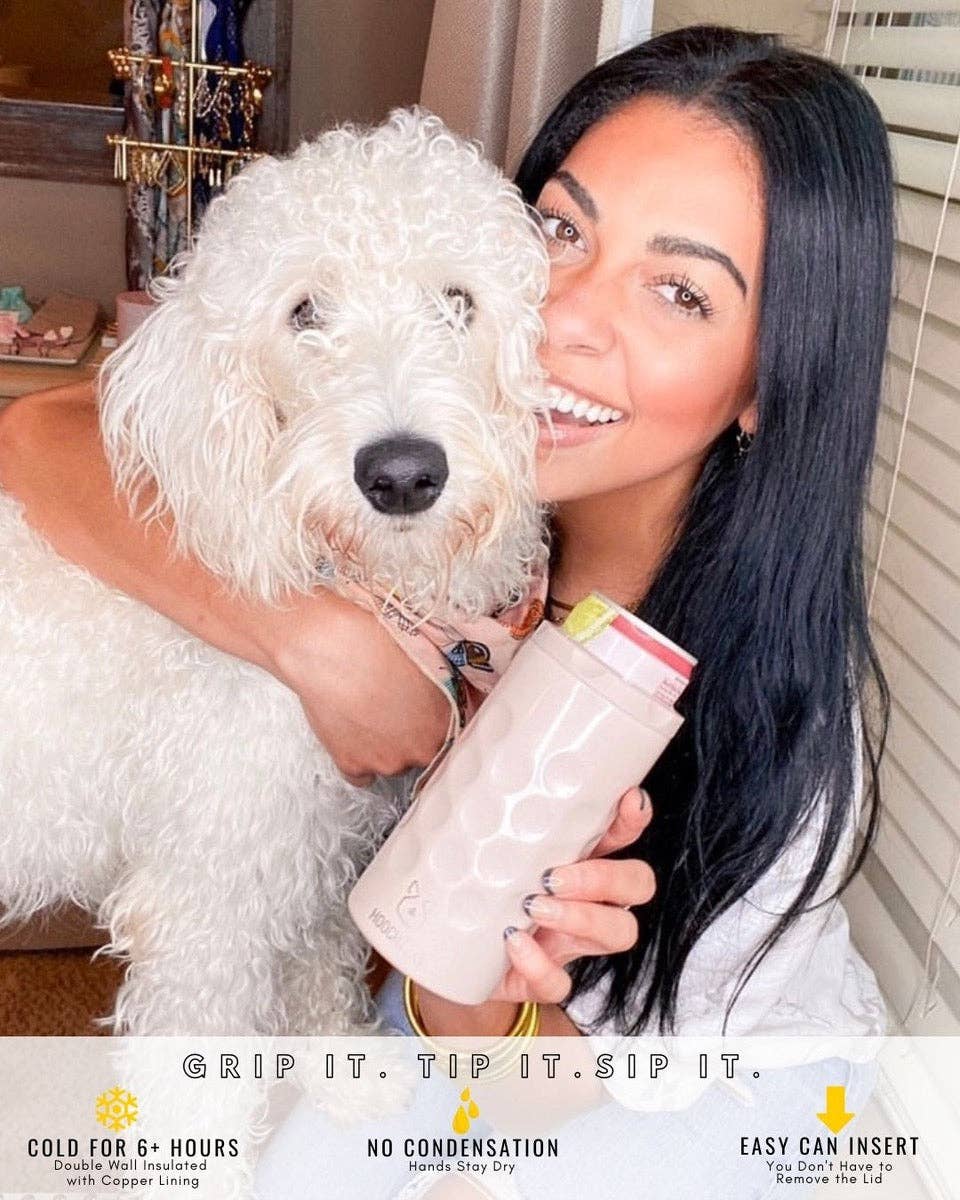 Hooch Hog - Wholesale Drink Huggers & Koozies - The Skinny Can Cooler [Purple Glitter]3