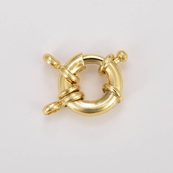 Beads Creation - Wholesale Clasp - Sailor's Clasp, Large Spring Ring Clasp, CL445