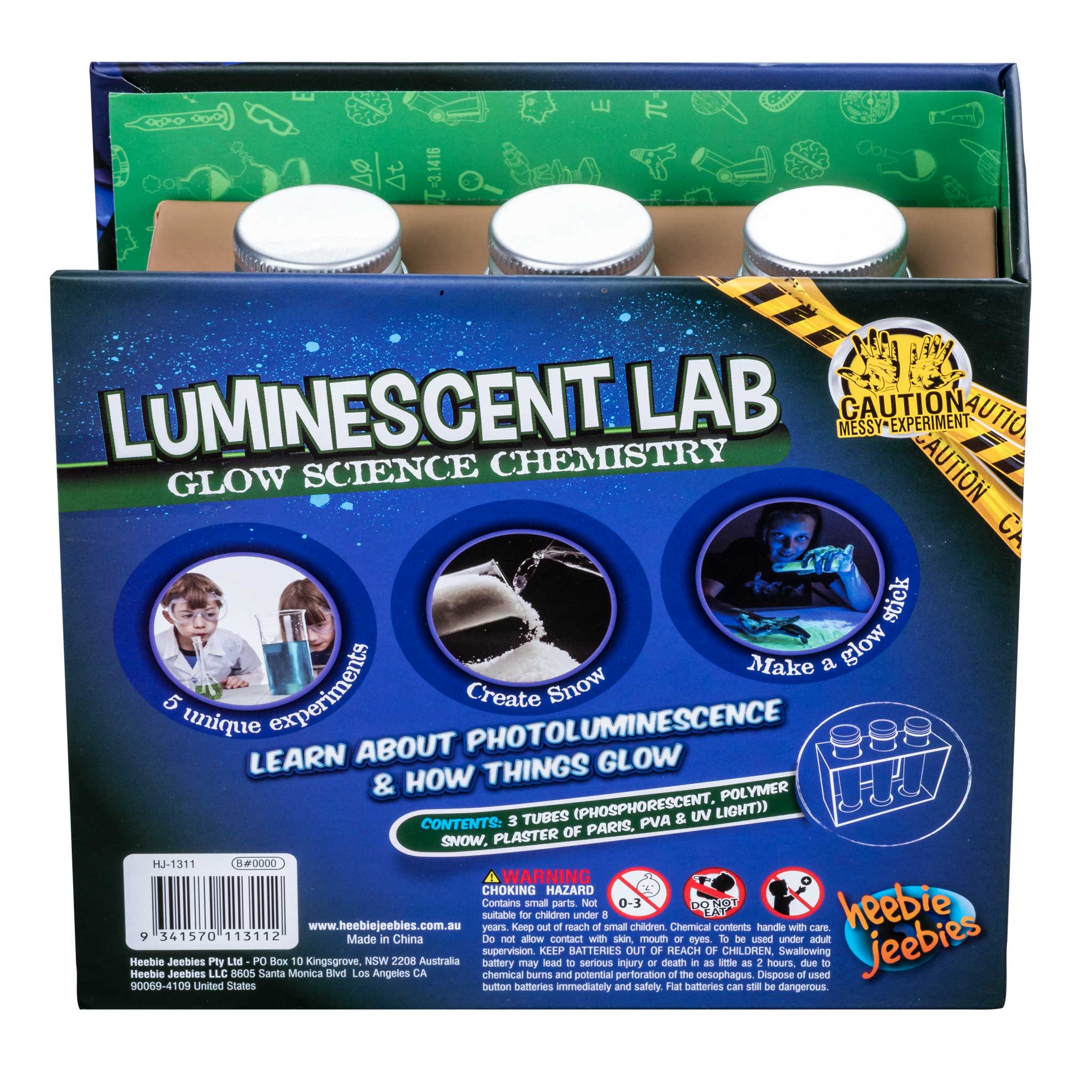 Heebie Jeebies USA - Wholesale DIY Craft Kit - Kids - Luminescent Lab Glow Science Chemistry10