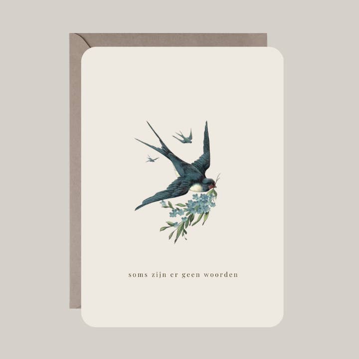 Card with envelope | sometimes there are no words for wholesale by De Papierboetiek