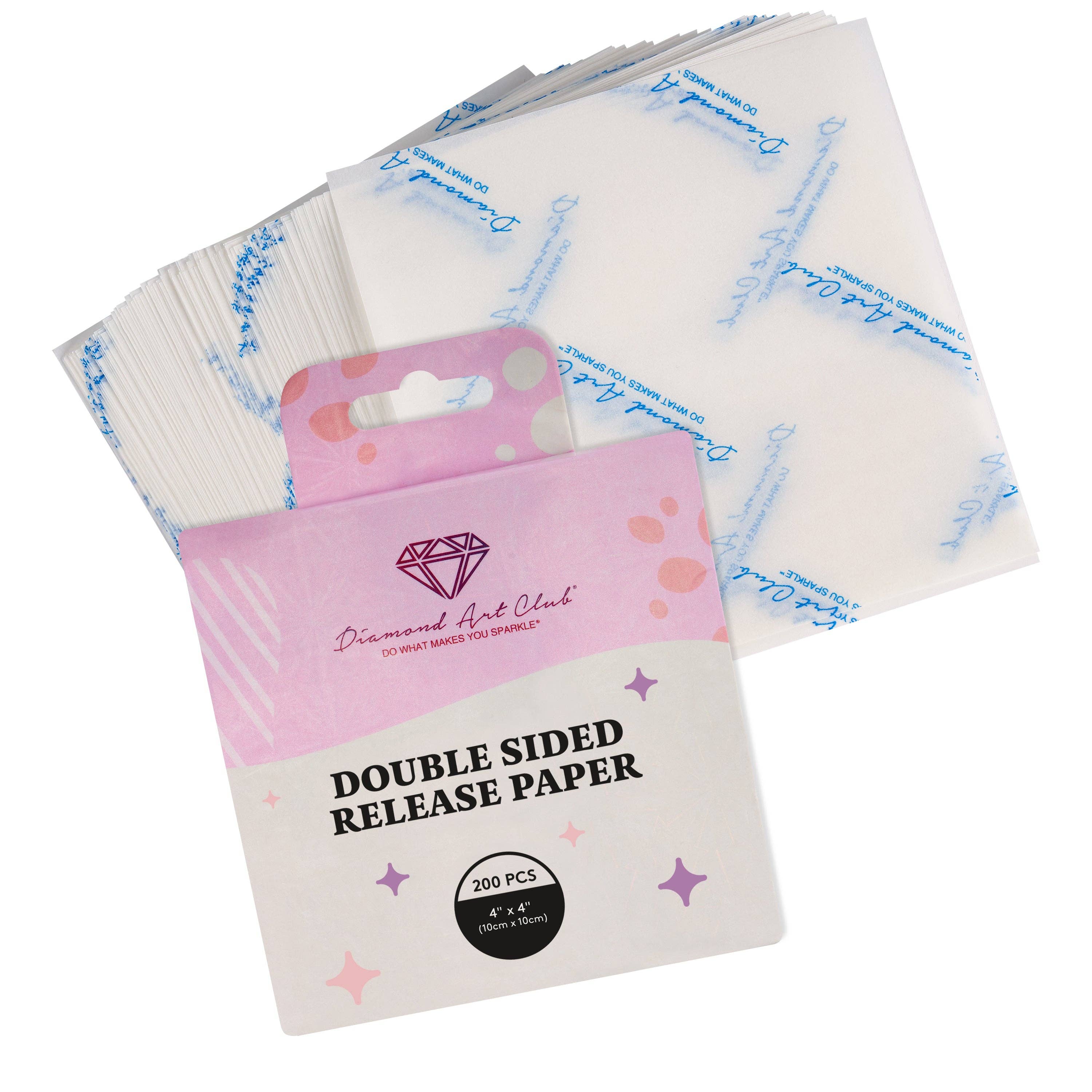 Diamond Art Club - Wholesale DIY Craft Kit - 200 Sheets Double-Sided Diamond Painting Release Paper Squares0