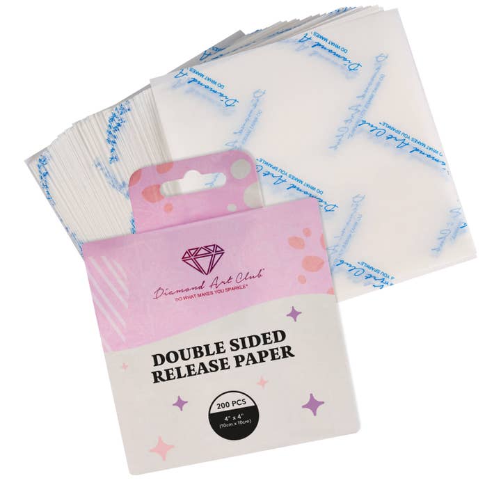 Diamond Art Club - Wholesale DIY Craft Kit - 200 Sheets Double-Sided Diamond Painting Release Paper Squares