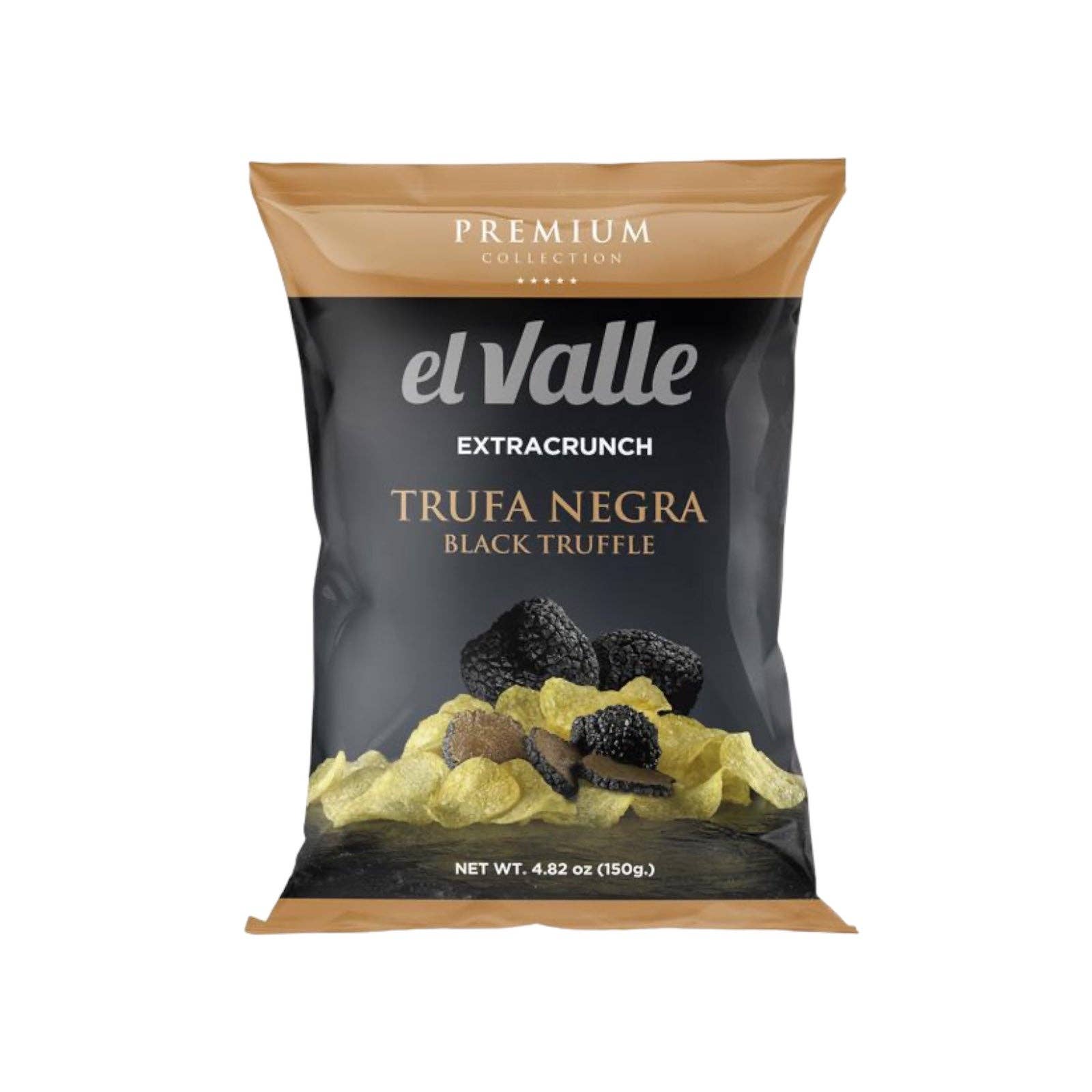 Made in eatalia - Wholesale Chips - Black Truffle Potato Chips 150g By el Valle