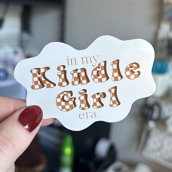 'In My Kindle Girl Era' Sticker for wholesale by Phoenix Rose Creations