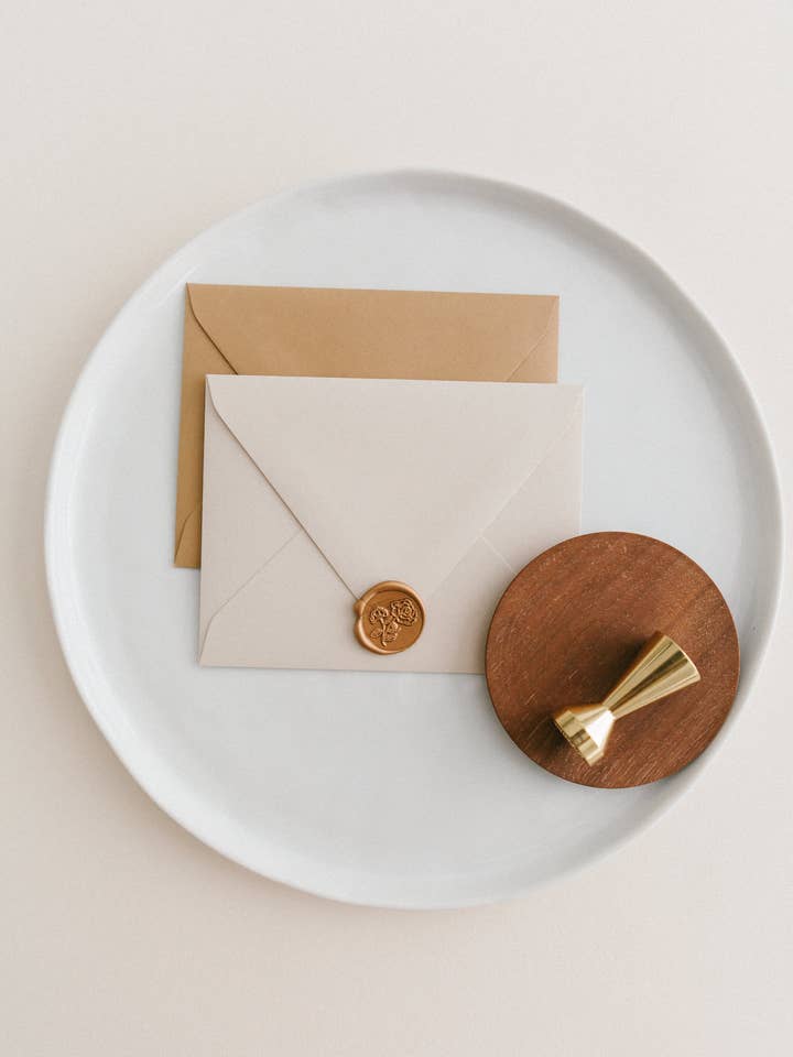 Garden Rose Wax Seal for wholesale by Written Word Calligraphy