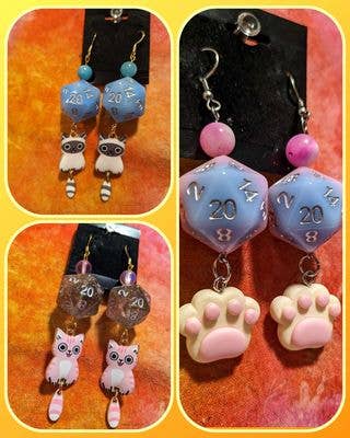 Melody's Menageries (Critical Crystals) - Wholesale Jewelry Set - Dice earring wholesale box14