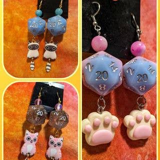 Melody's Menageries (Critical Crystals) - Wholesale Jewelry Set - Dice earring wholesale box14