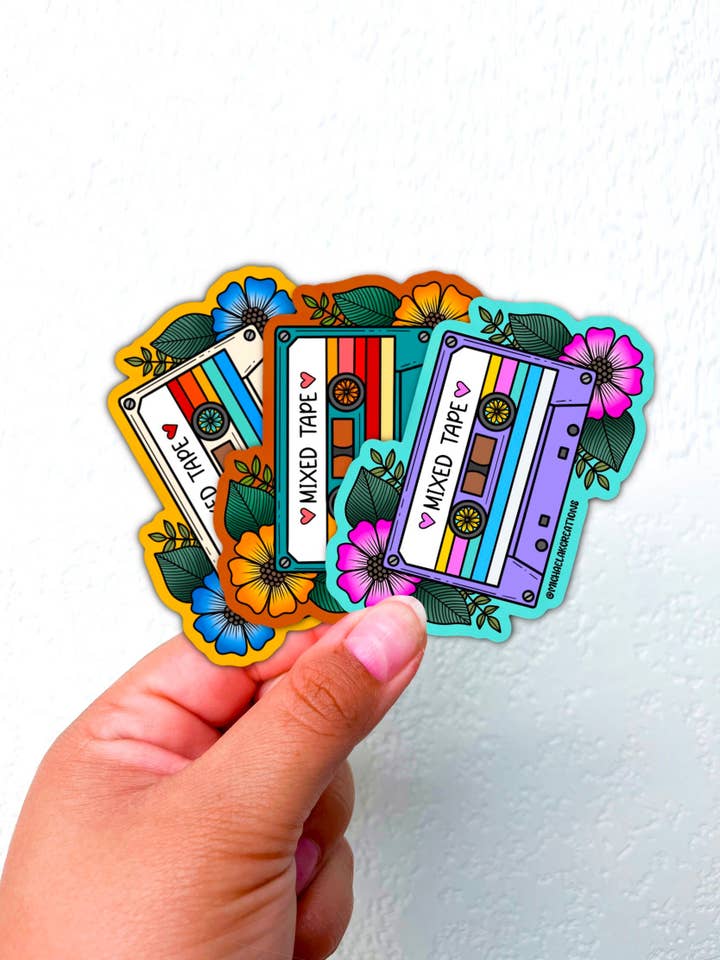 Mix tape Sticker | Mix tape Sticker | Cute Sticker| Stickers for wholesale by Michaela K Creations
