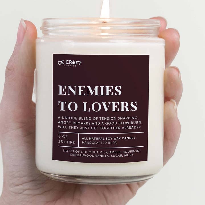 Enemies to Lovers Scented Candle for wholesale by CE Craft Co