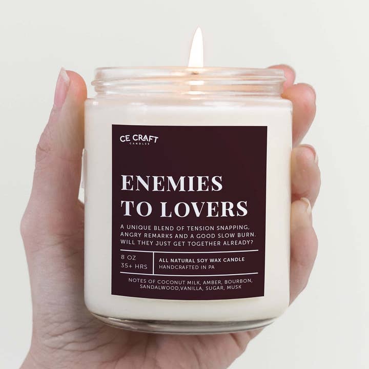 Enemies to Lovers Scented Candle for wholesale by CE Craft Co