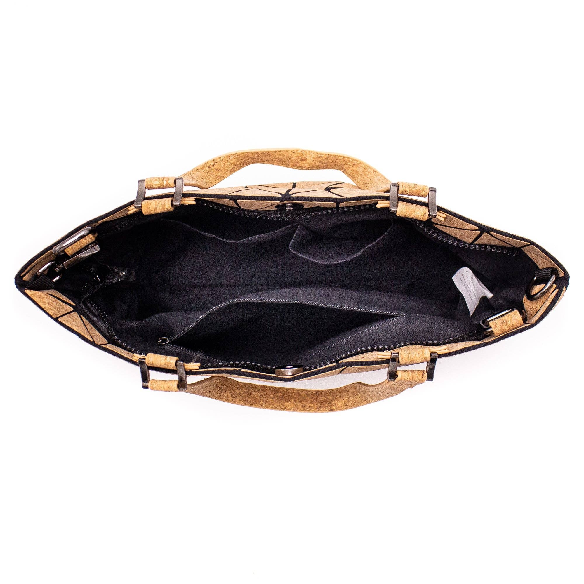 Meninas Bonitas Cork - Wholesale Tote Bag - Women's - Cross-road, Geometric Cork Handbag for Women BAG-22076