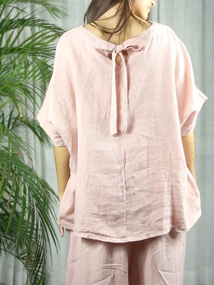 Linen & More - Wholesale Blouse - Women's - REF 17831 100% LINEN BLOUSE
