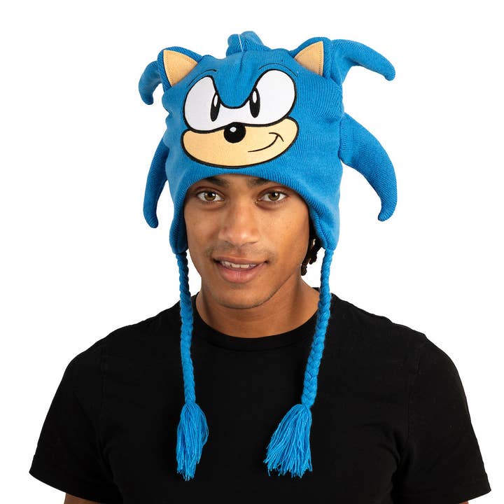 Bioworld Merchandising - Wholesale Beanie - Unisex - Sonic the Hedgehog Laplander Fleece Cosplay Beanie