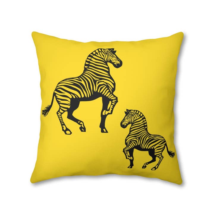 Iconic Zebra Pillow Case - Throw Pillow Cover - Grandmillennial Style for wholesale by Peccole House