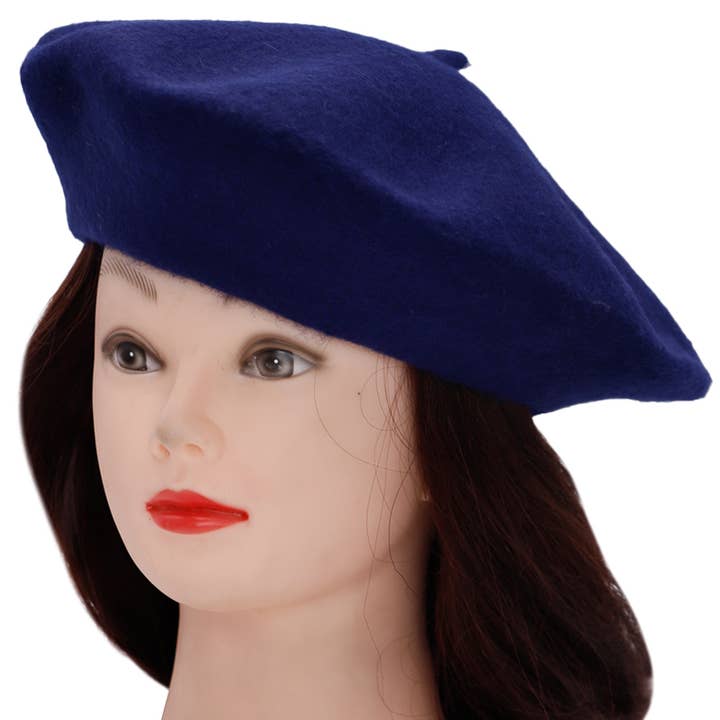 Cap Zone – wholesale Beret – Women's – Classic Vintage Retro Parisian Faux Wool Beret10
