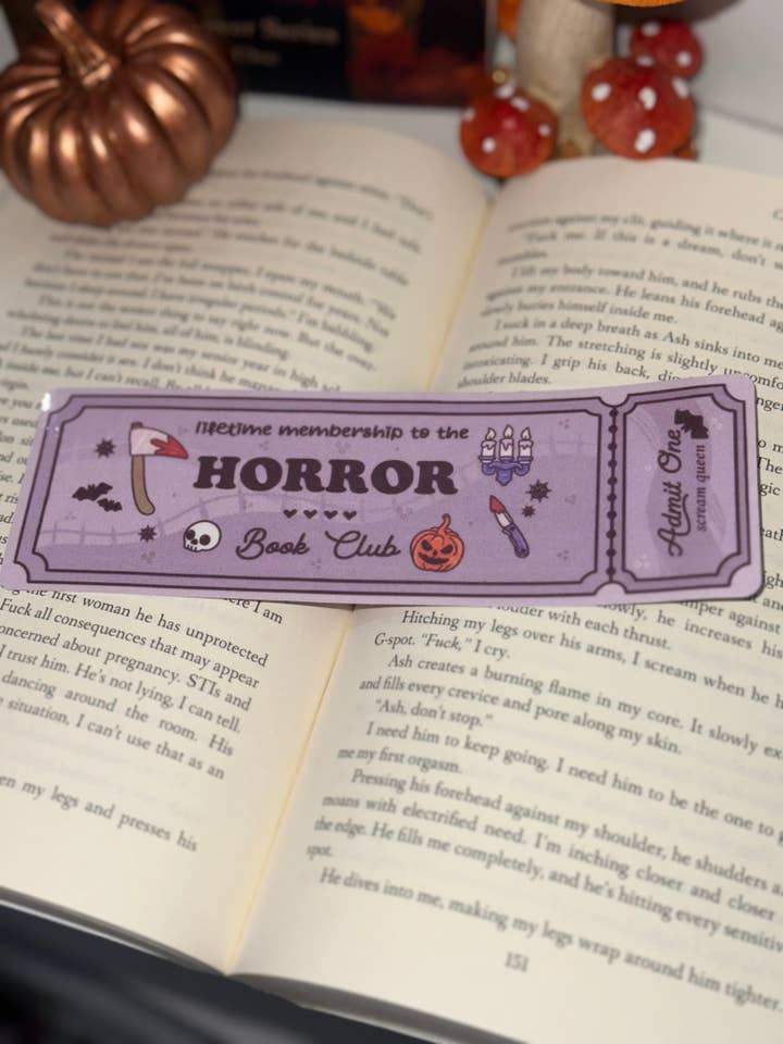 Horror bookmark for wholesale by Brinnvill Books