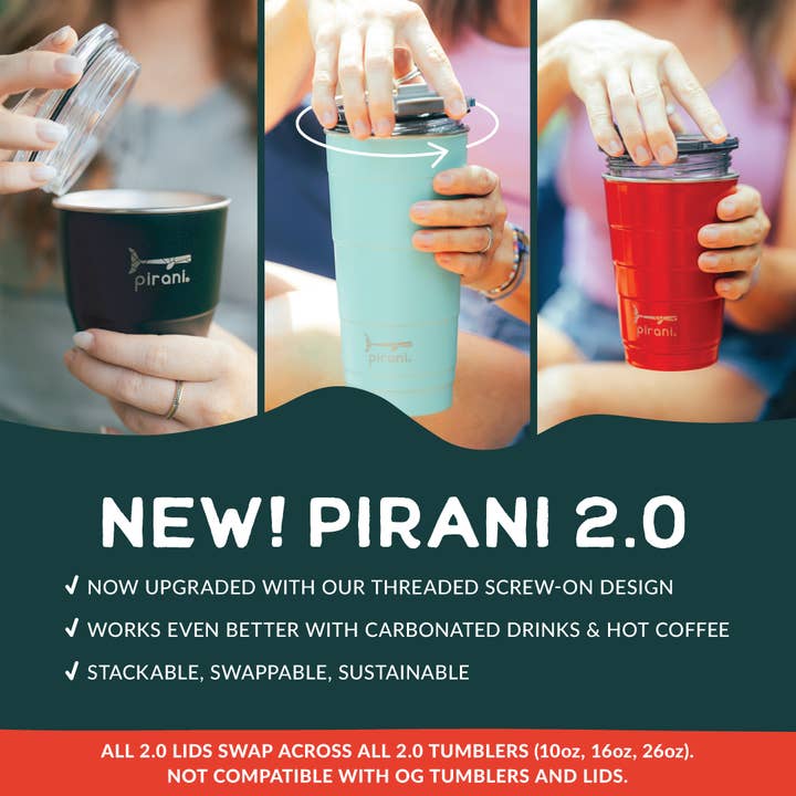 Pirani Life - Wholesale Insulated Mug/Tumbler - Insulated Stackable Tumbler 16 oz - Champagne (Metallic)5